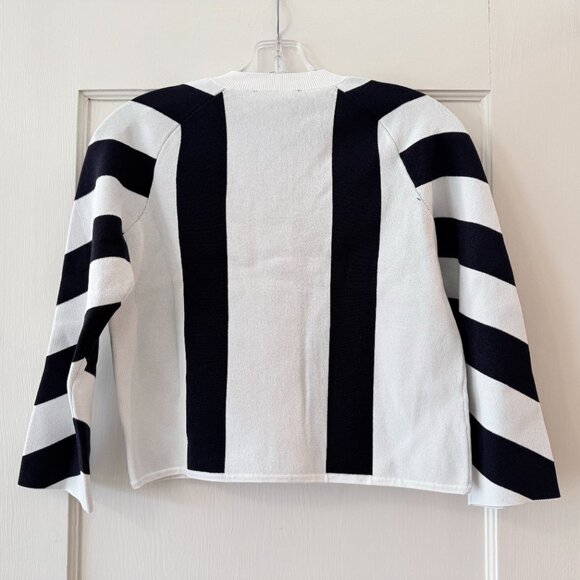 Ann Taylor | Mixed Stripe Sweater Jacket - Picture 4 of 9